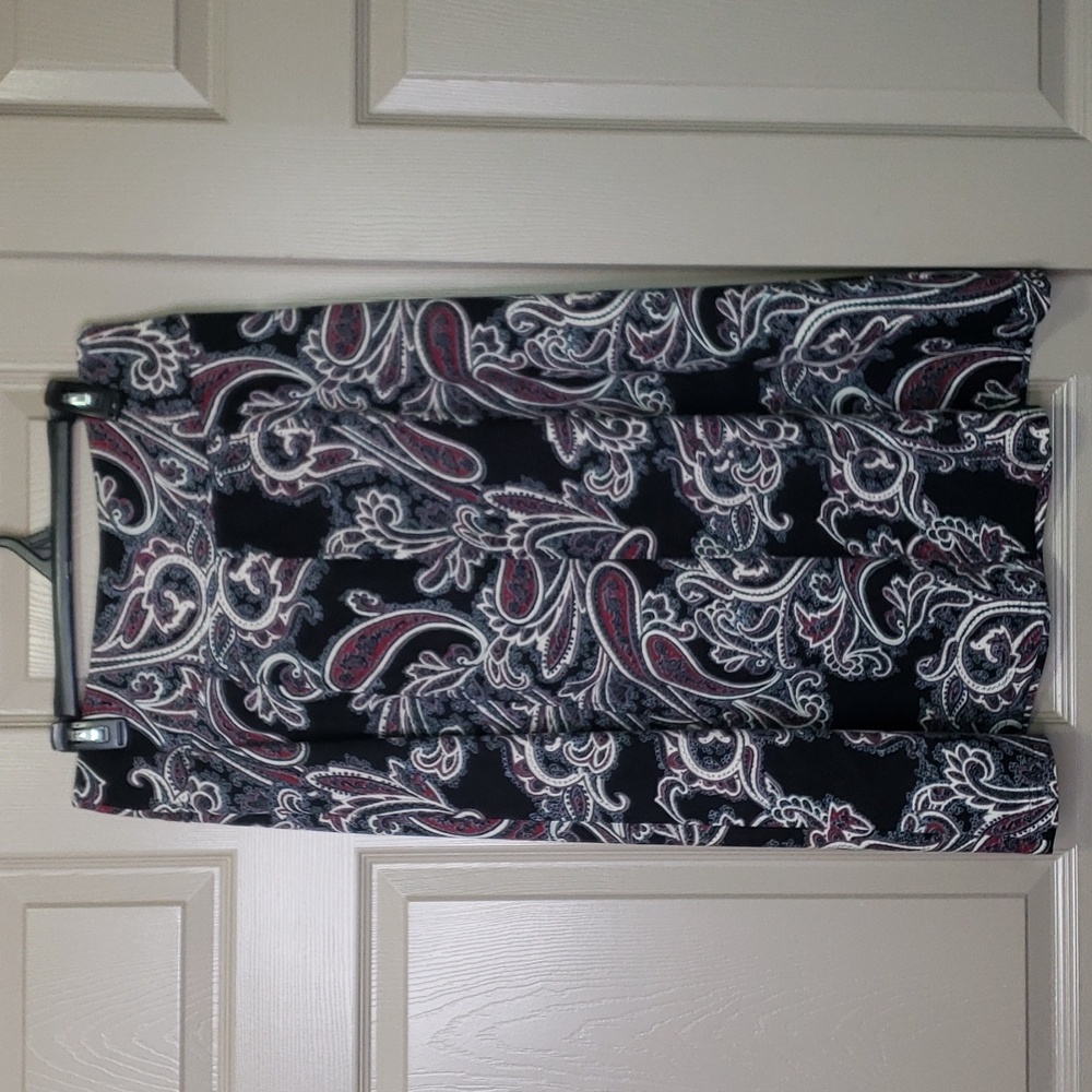 Christopher & Banks Paisley midi skirt 8